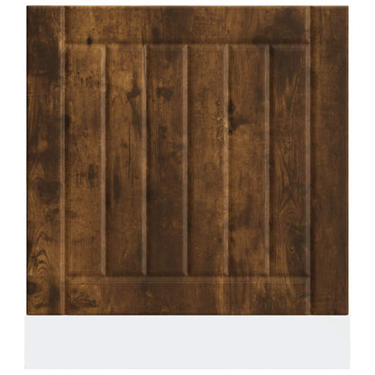 Opvaskemaskine panel Lucca røget eg træ materiale