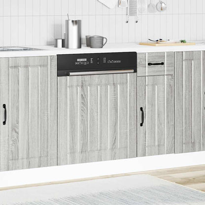 Opvaskemaskine panel Lucca Grey Sonoma træmateriale