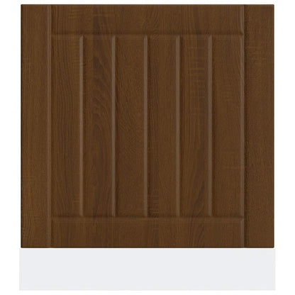 Opvaskemaskine panel Lucca Brun eg-look træmateriale