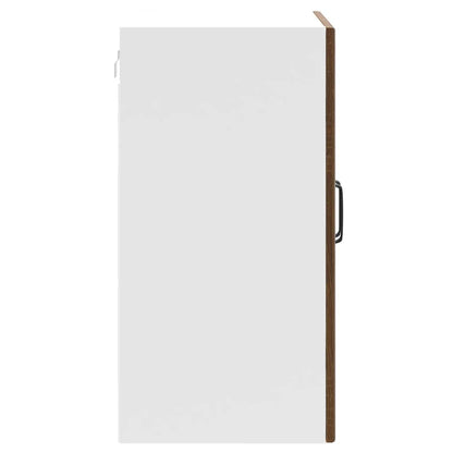 Køkken overskab med glaslåge Lucca Brown Oak look