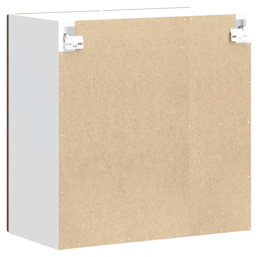 Køkken overskab med glaslåge Lucca Brown Oak look