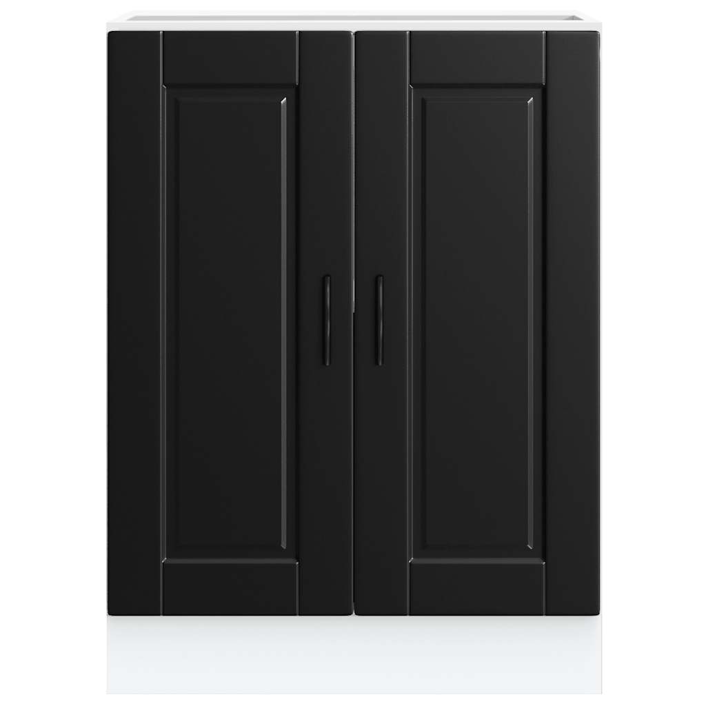 Küchenunterschrank Porto Schwarz Holzwerkstoff