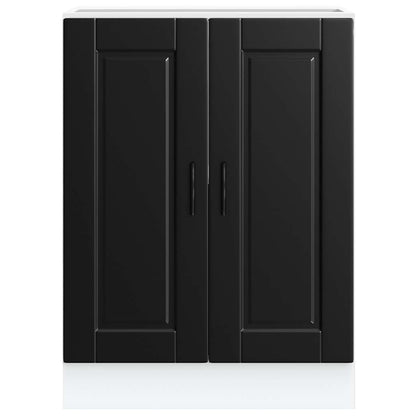 Küchenunterschrank Porto Schwarz Holzwerkstoff