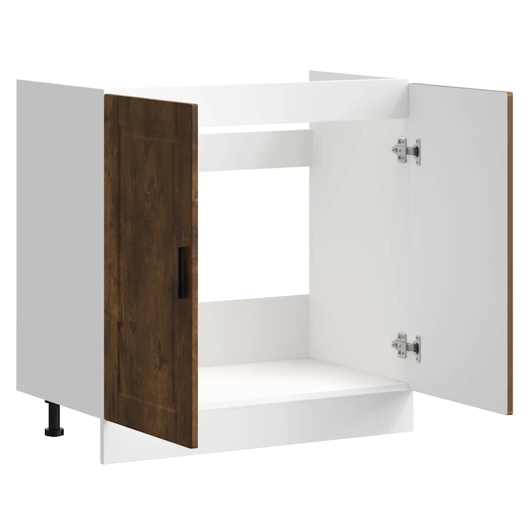 Vask underskab Porto røget eg 80x46x81,5 cm