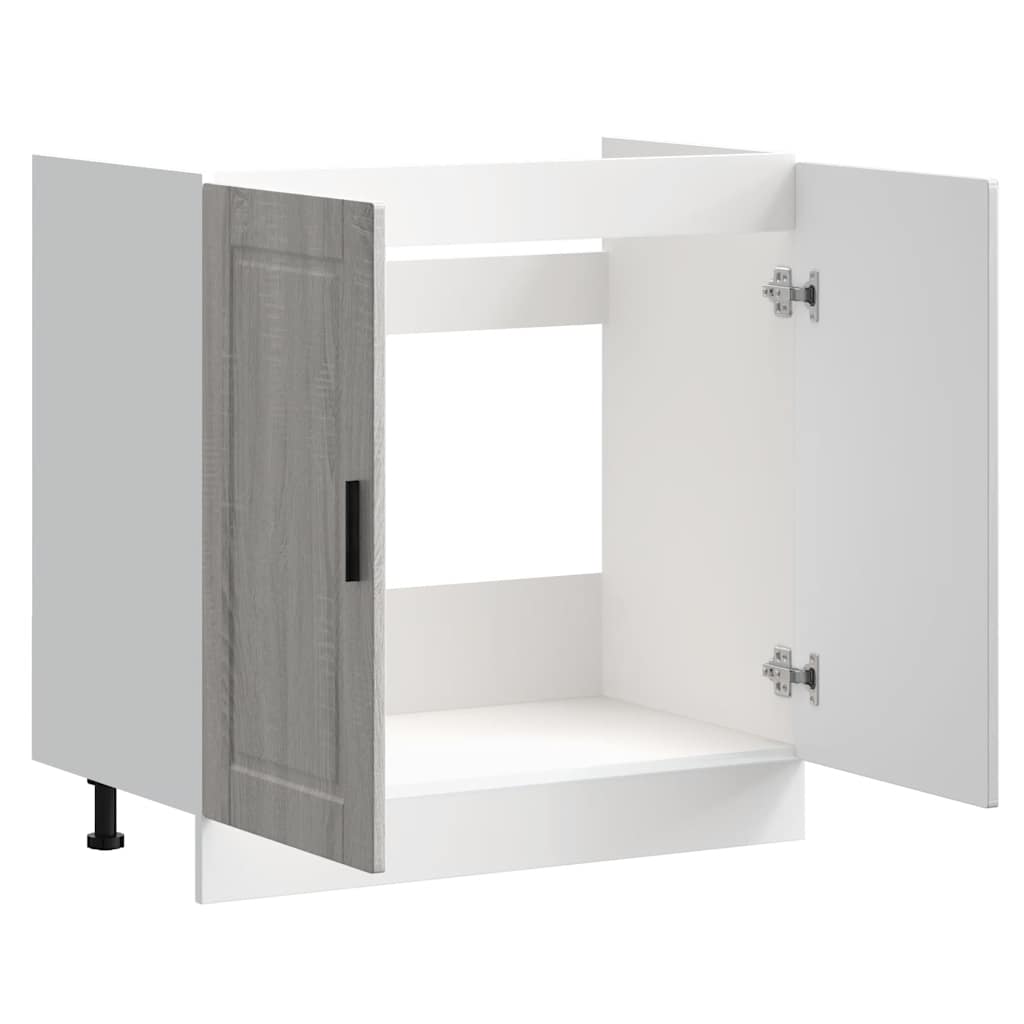 Vask underskab Porto Grå Sonoma 80x46x81,5cm træmateriale