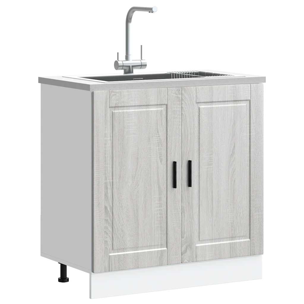 Vask underskab Porto Grå Sonoma 80x46x81,5cm træmateriale
