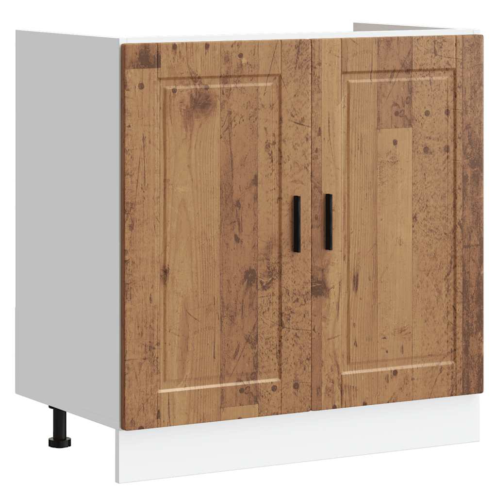 Vask underskab Porto gammelt træ look 80x46x81,5 cm