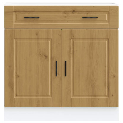 Küchenunterschrank Porto Artisan-Eiche Holzwerkstoff