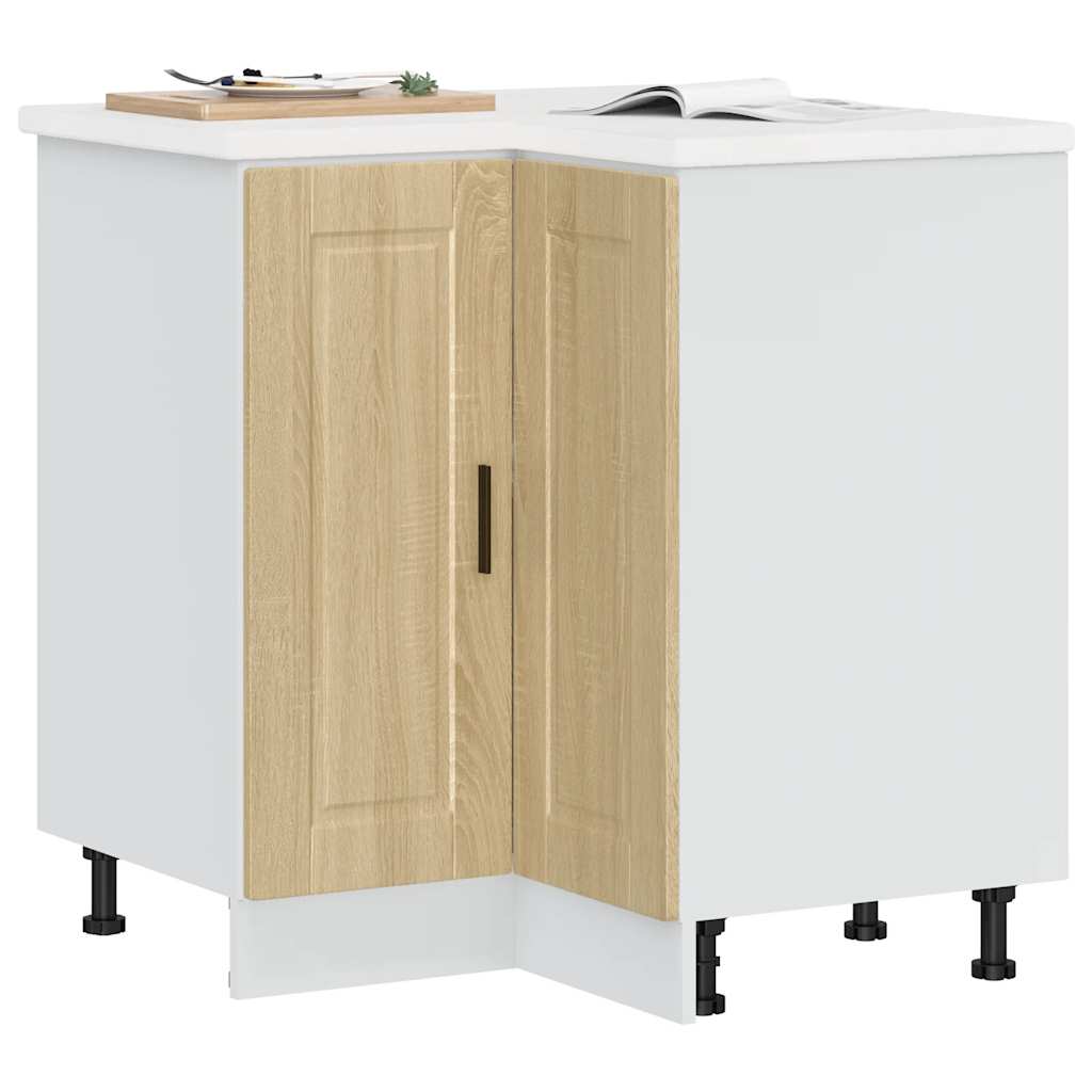 Küchen-Eckunterschrank Porto Sonoma-Eiche Holzwerkstoff