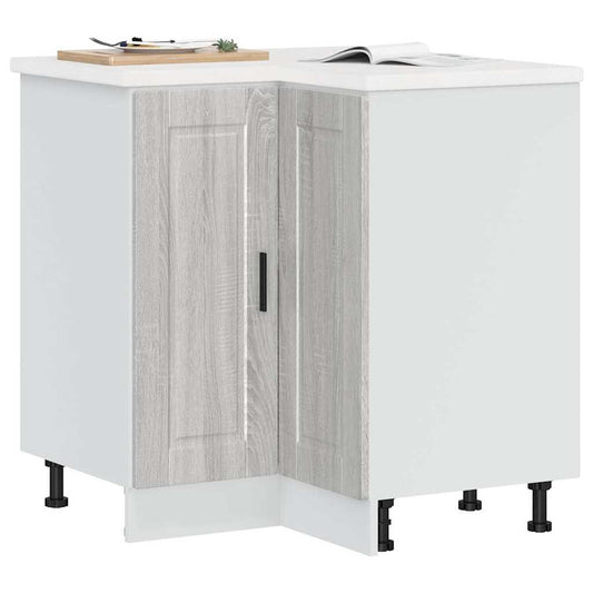 Küchen-Eckunterschrank Porto Grau Sonoma Holzwerkstoff
