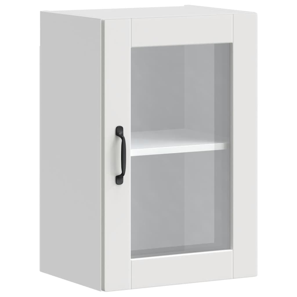 Küchen-Hängeschrank mit Glastür Porto Weiß