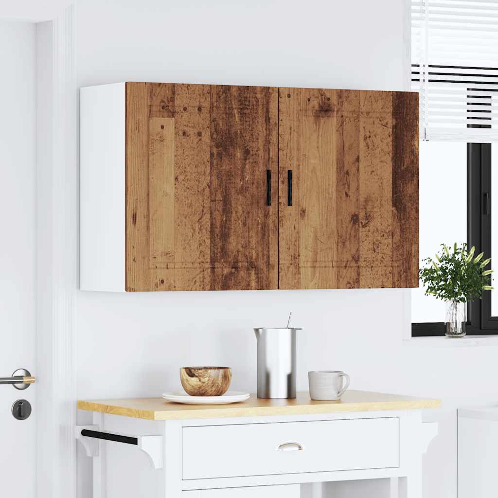 Køkken overskabe 2 stk Porto gammelt træ look træmateriale