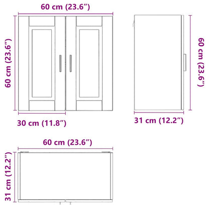 Küchen-Hängeschrank Porto Braun Eichen-Optik Holzwerkstoff