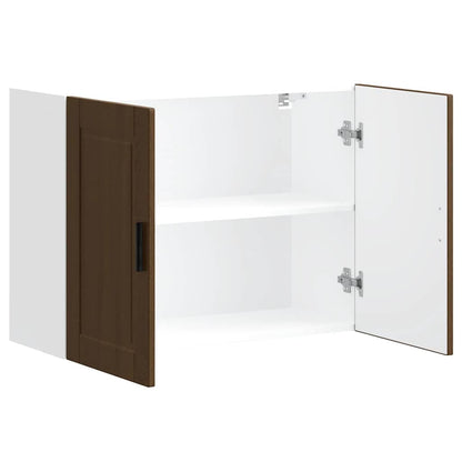 Küchen-Hängeschrank Porto Braun Eichen-Optik Holzwerkstoff