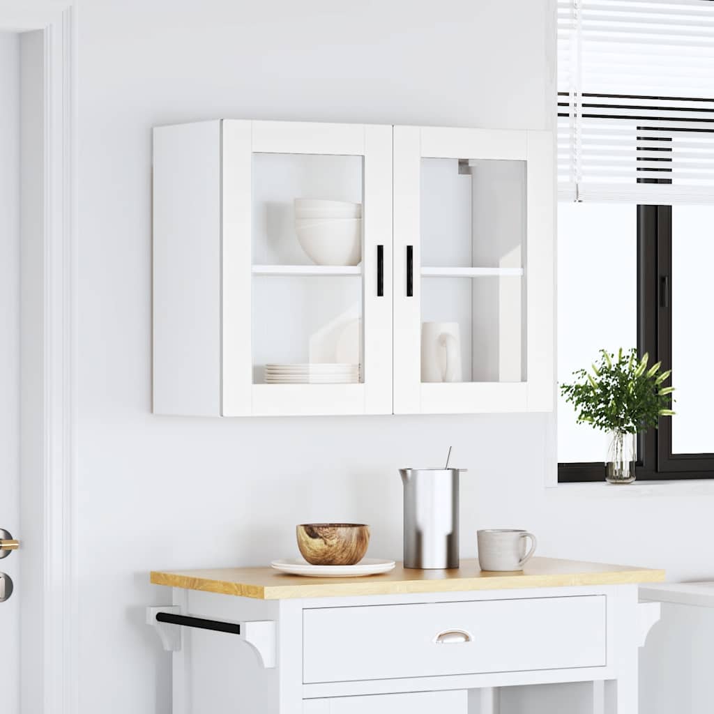 Küchen-Hängeschrank mit Glastür Porto Weiß