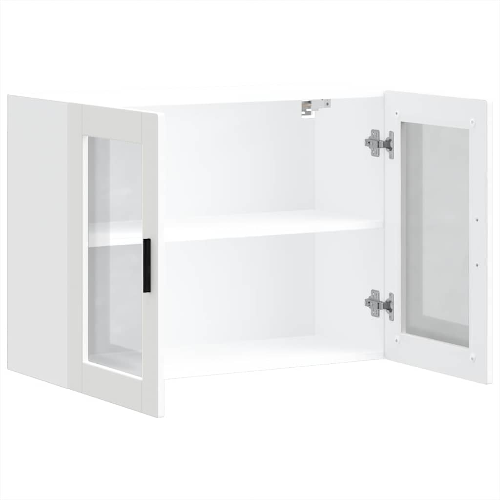 Küchen-Hängeschrank mit Glastür Porto Weiß