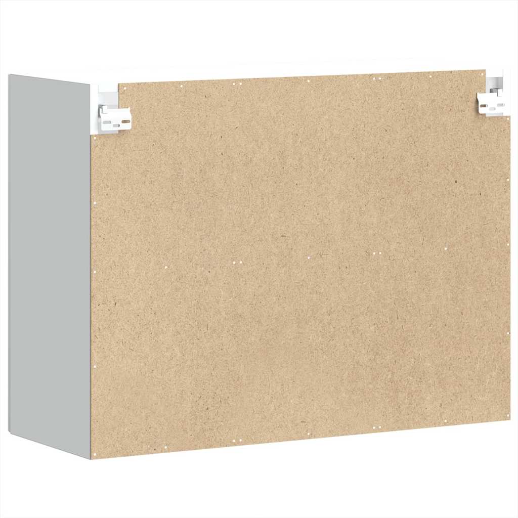 Küchen-Hängeschrank mit Glastür Porto Hochglanz-Weiß