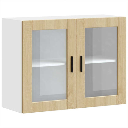 Küchen-Hängeschrank mit Glastür Porto Sonoma-Eiche