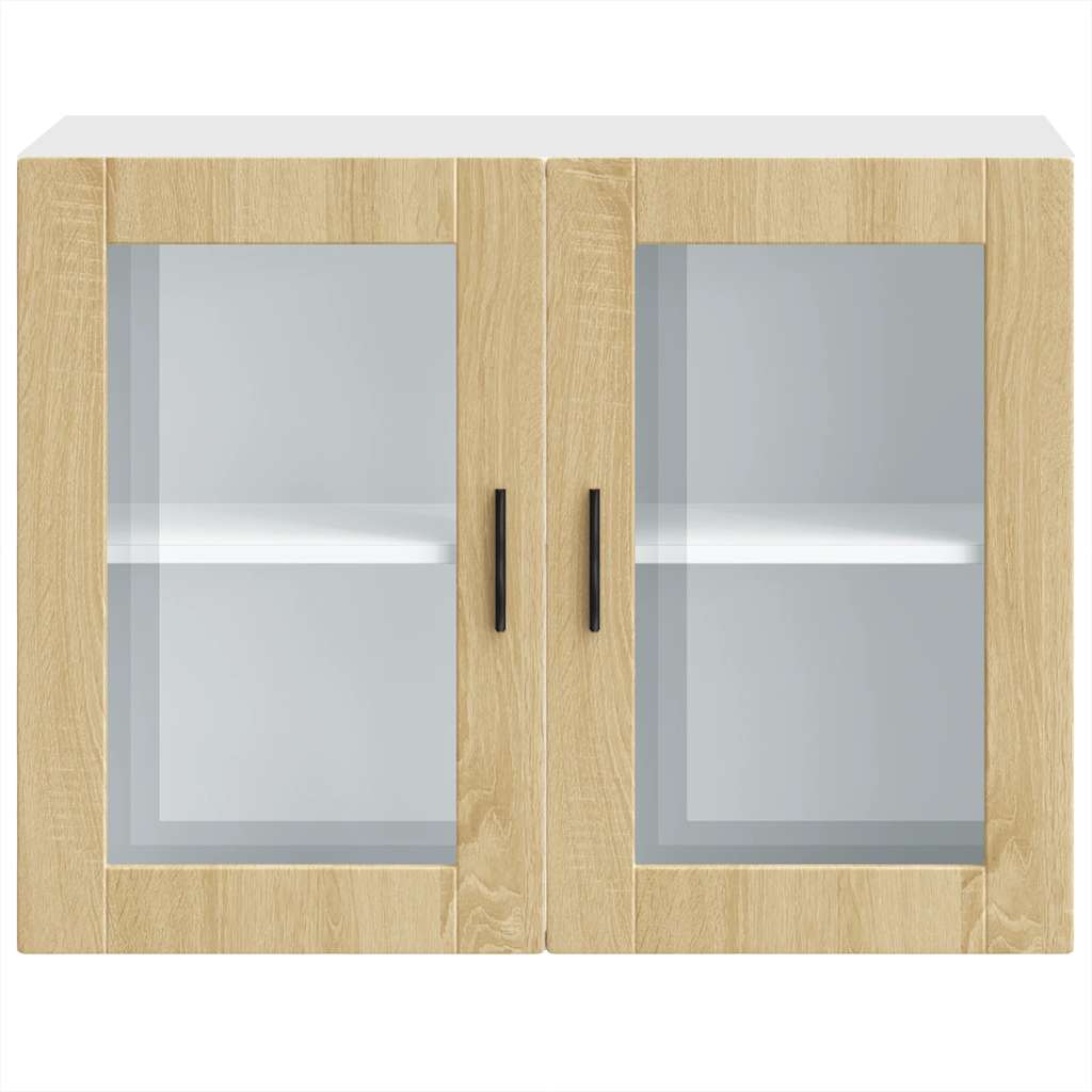Küchen-Hängeschrank mit Glastür Porto Sonoma-Eiche