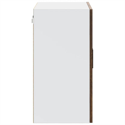 Küchen-Hängeschrank mit Glastür Porto Räuchereiche
