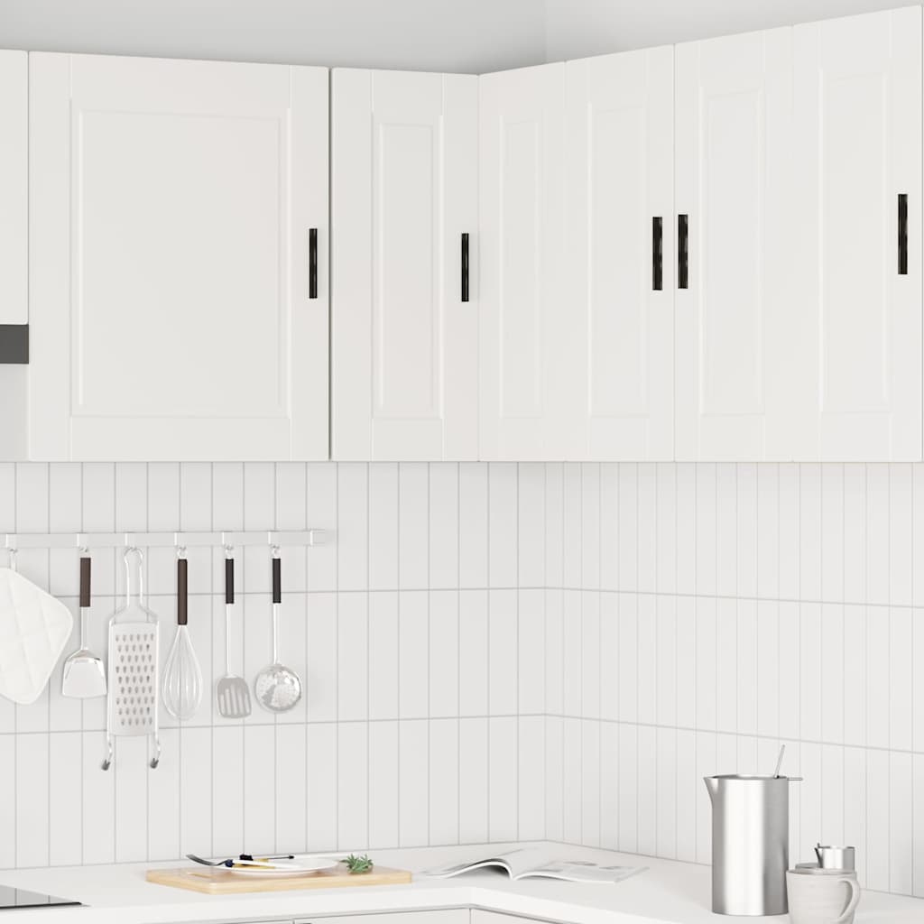 Küchen-Eckhängeschrank Porto Weiß Holzwerkstoff
