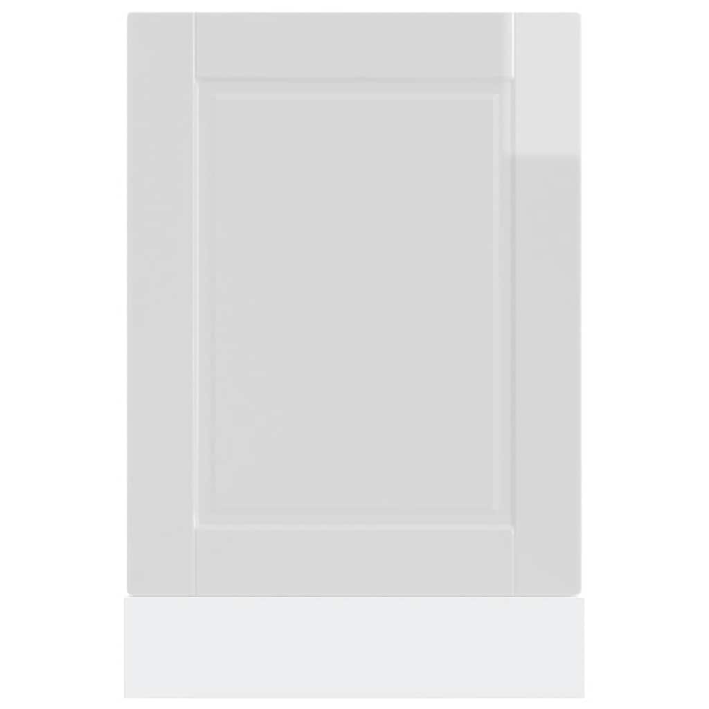 Opvaskemaskine panel Porto højglans hvid 45x1,5x67 cm