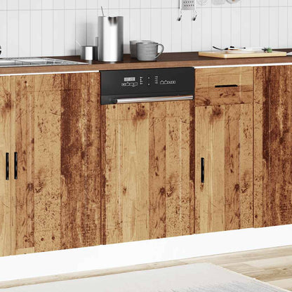 Opvaskemaskine panel Porto gammelt træ look 45x1,5x67 cm