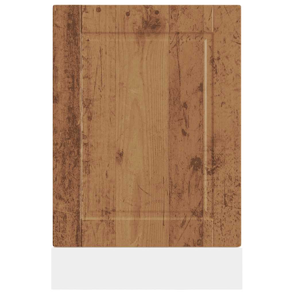 Opvaskemaskine panel Porto gammelt træ look 45x1,5x67 cm