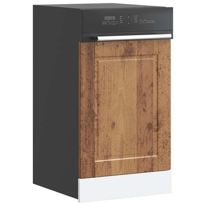 Opvaskemaskine panel Porto gammelt træ look 45x1,5x67 cm