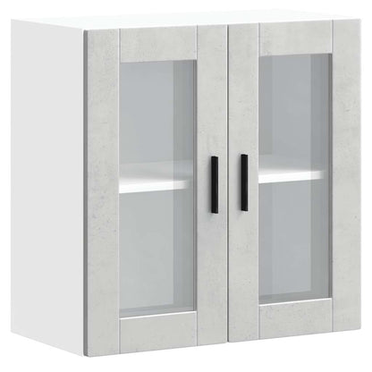 Küchen-Hängeschrank mit Glastür Porto Betongrau
