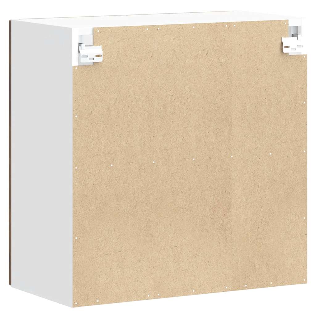 Küchen-Hängeschrank mit Glastür Porto Räuchereiche