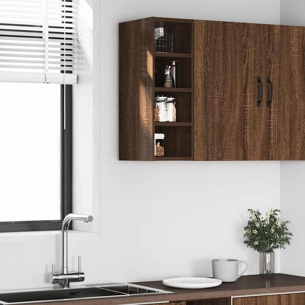 Overskab Brun Eg Look 20x29,5x60 cm Træ Materiale