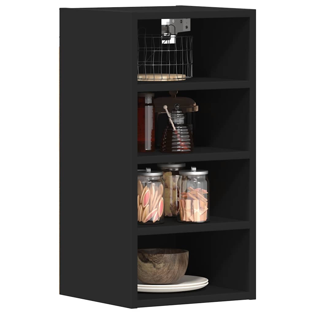 Hängeschrank Riga Schwarz 30x29,5x60 cm Holzwerkstoff
