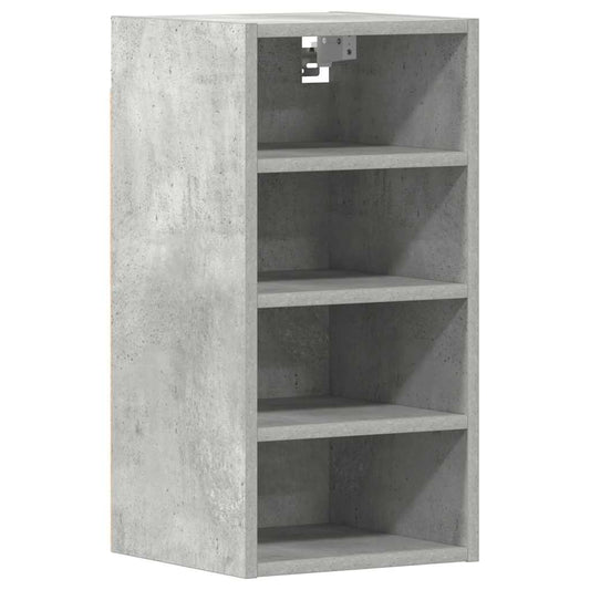 Overskab Beton Grå 30x29,5x60 cm Træ Materiale