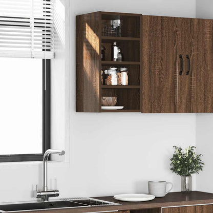 Overskab Brun Eg Look 30x29,5x60 cm Træ Materiale