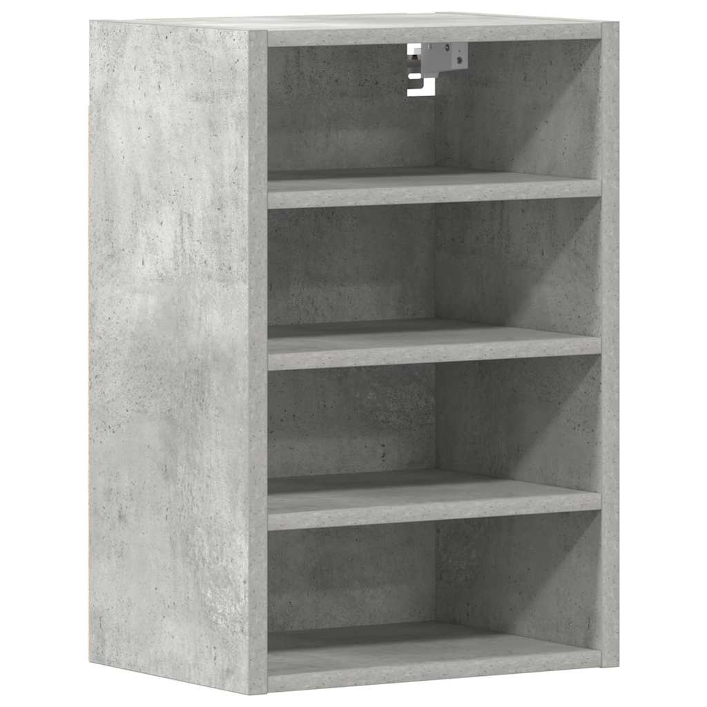 Overskab Beton Grå 40x29,5x60 cm Træ Materiale