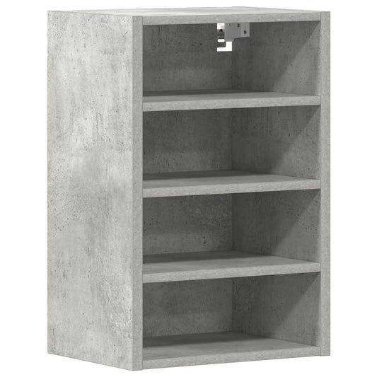 Overskab Beton Grå 40x29,5x60 cm Træ Materiale