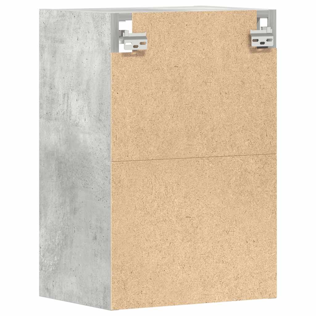 Overskab Beton Grå 40x29,5x60 cm Træ Materiale