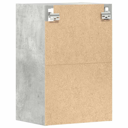 Overskab Beton Grå 40x29,5x60 cm Træ Materiale
