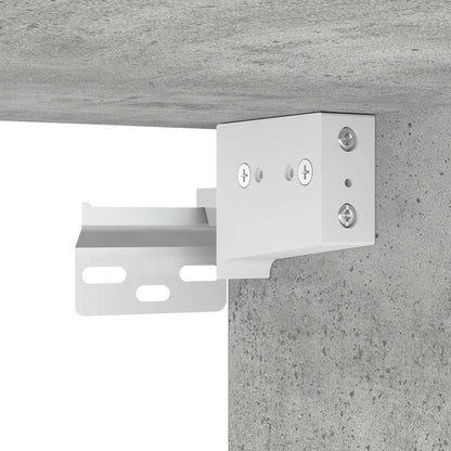 Overskab Beton Grå 40x29,5x60 cm Træ Materiale