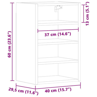 Hängeschrank Riga Braun Eichen-Optik 40x29,5x60 cm Holzwerkstoff