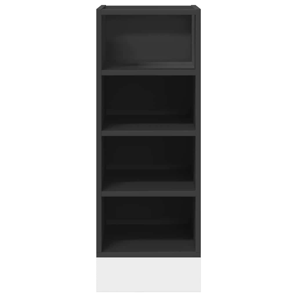 Unterschrank Riga Schwarz 30x44,5x81,5 cm Holzwerkstoff