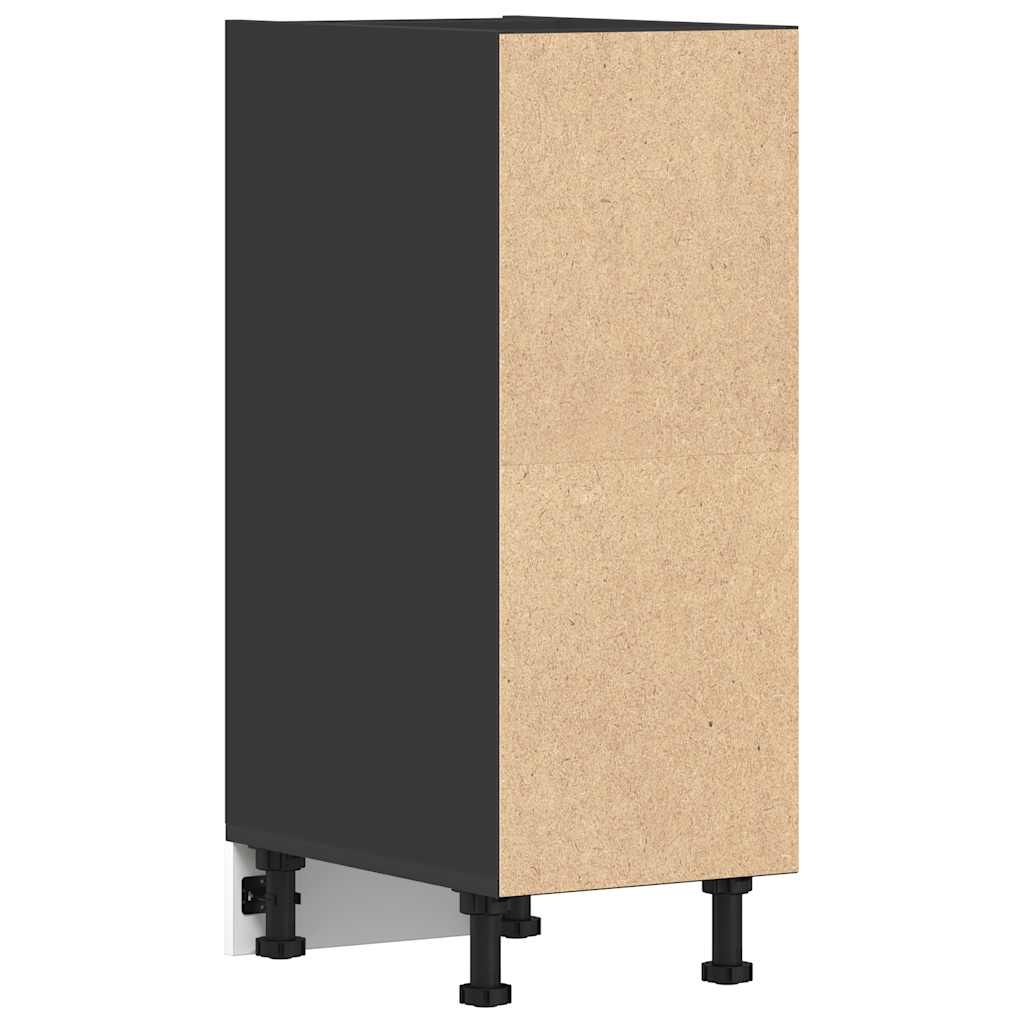 Unterschrank Riga Schwarz 30x44,5x81,5 cm Holzwerkstoff