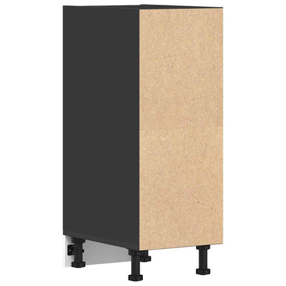 Unterschrank Riga Schwarz 30x44,5x81,5 cm Holzwerkstoff