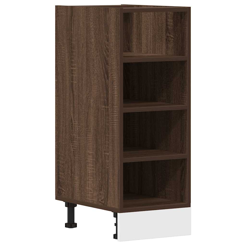 Unterschrank Riga Braun Eichen-Optik 30x44,5x81,5 cm Holzwerkstoff