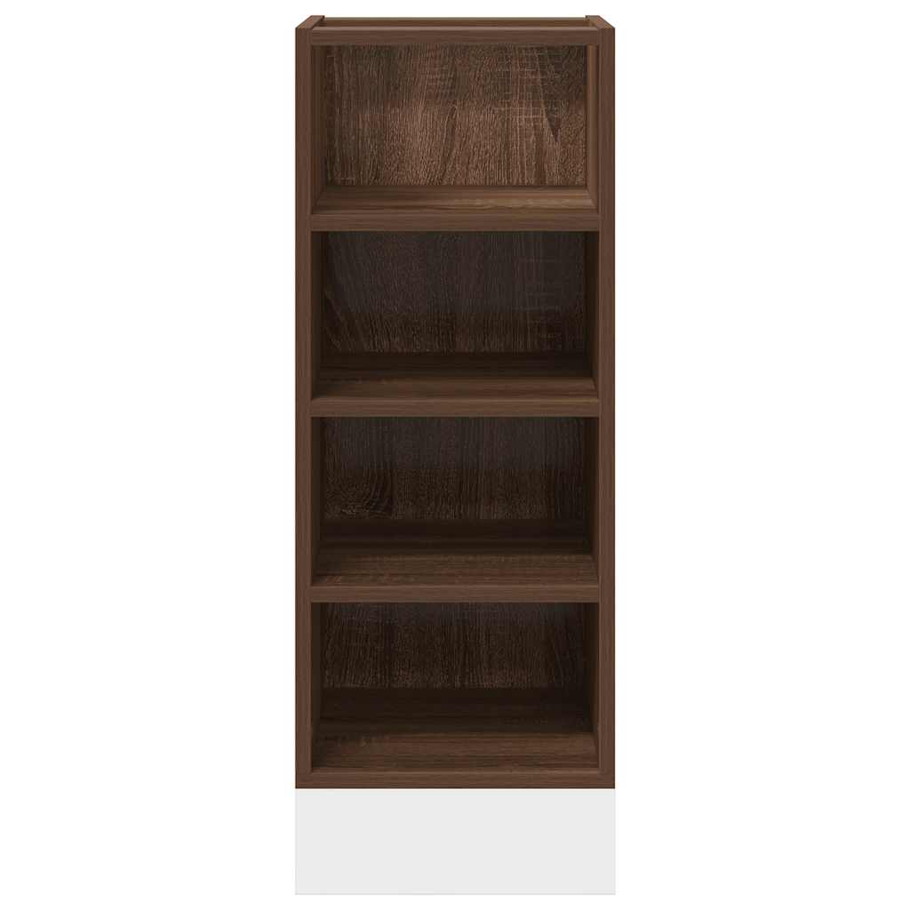Unterschrank Riga Braun Eichen-Optik 30x44,5x81,5 cm Holzwerkstoff
