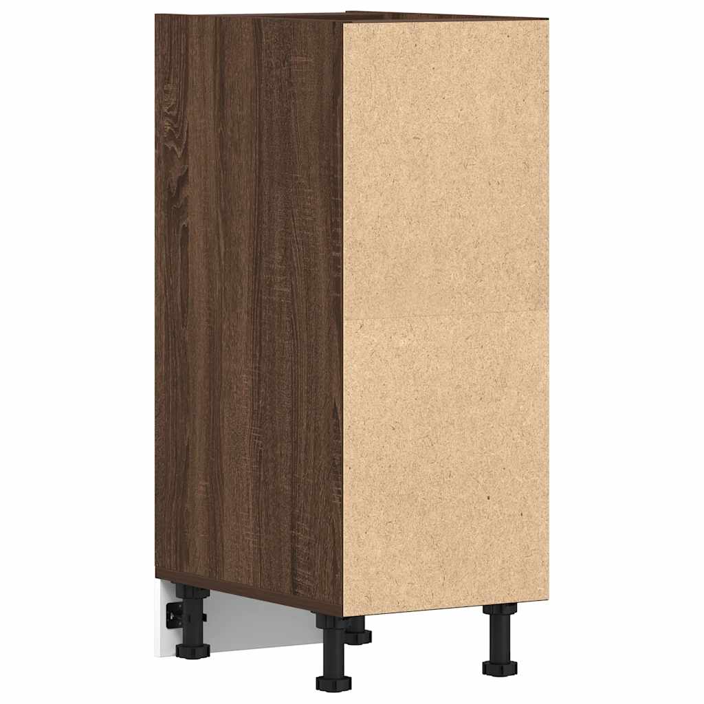 Unterschrank Riga Braun Eichen-Optik 30x44,5x81,5 cm Holzwerkstoff