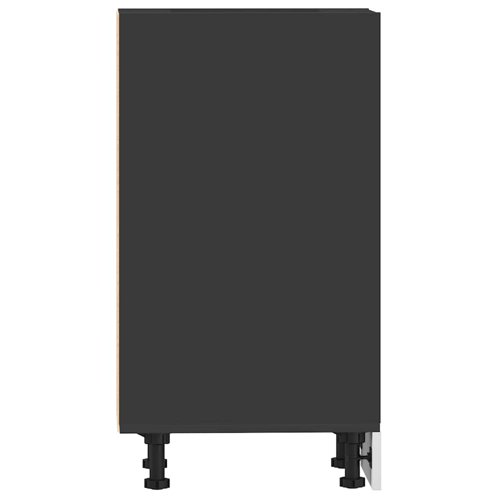 Underskab Sort 40x44,5x81,5 cm Træ Materiale