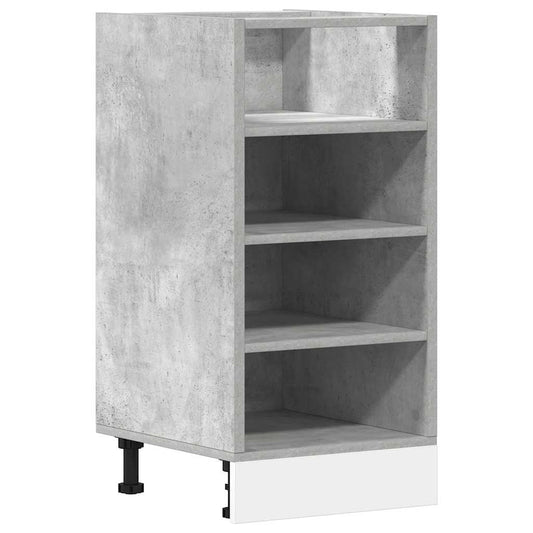 Underskab betongrå 40x44,5x81,5 cm træmateriale