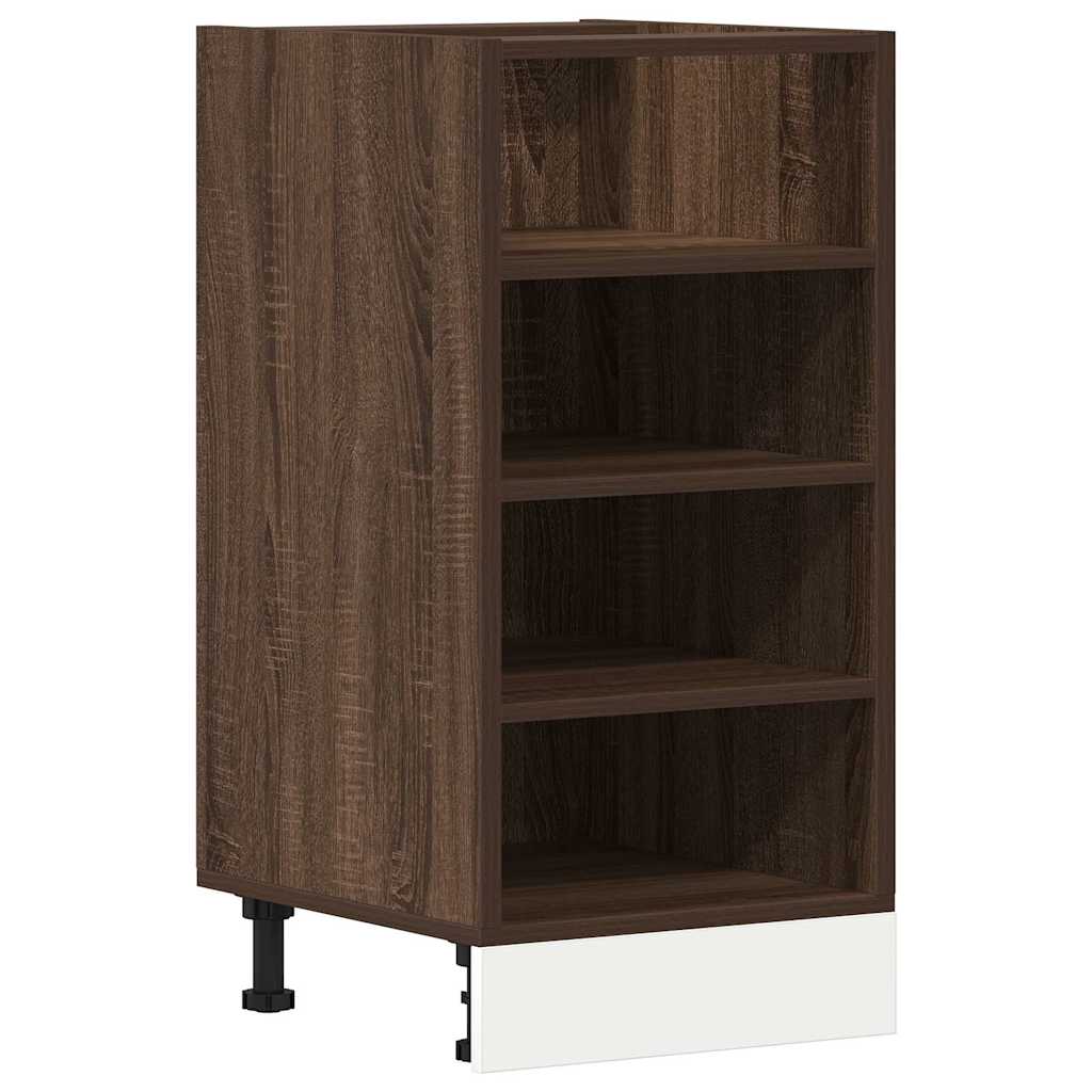Unterschrank Riga Braun Eichen-Optik 40x44,5x81,5 cm Holzwerkstoff